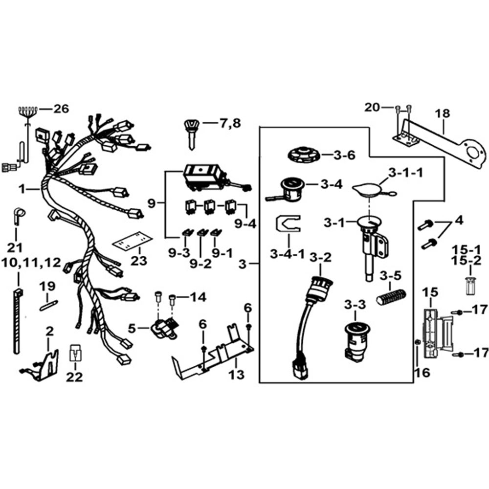 WIRING HARNESS & LOCKS