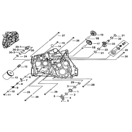 LH CRANKCASE