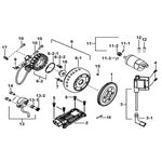 MOTOR STARTING、FLYWHEEL MAGNETO、ECU