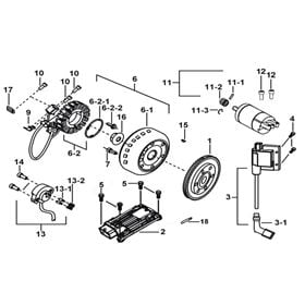 Motor Starting、Flywheel Magneto、Ecu