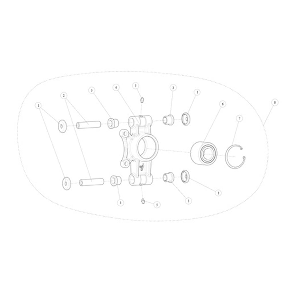 REAR RIGHT WHEEL BEARING & HUB