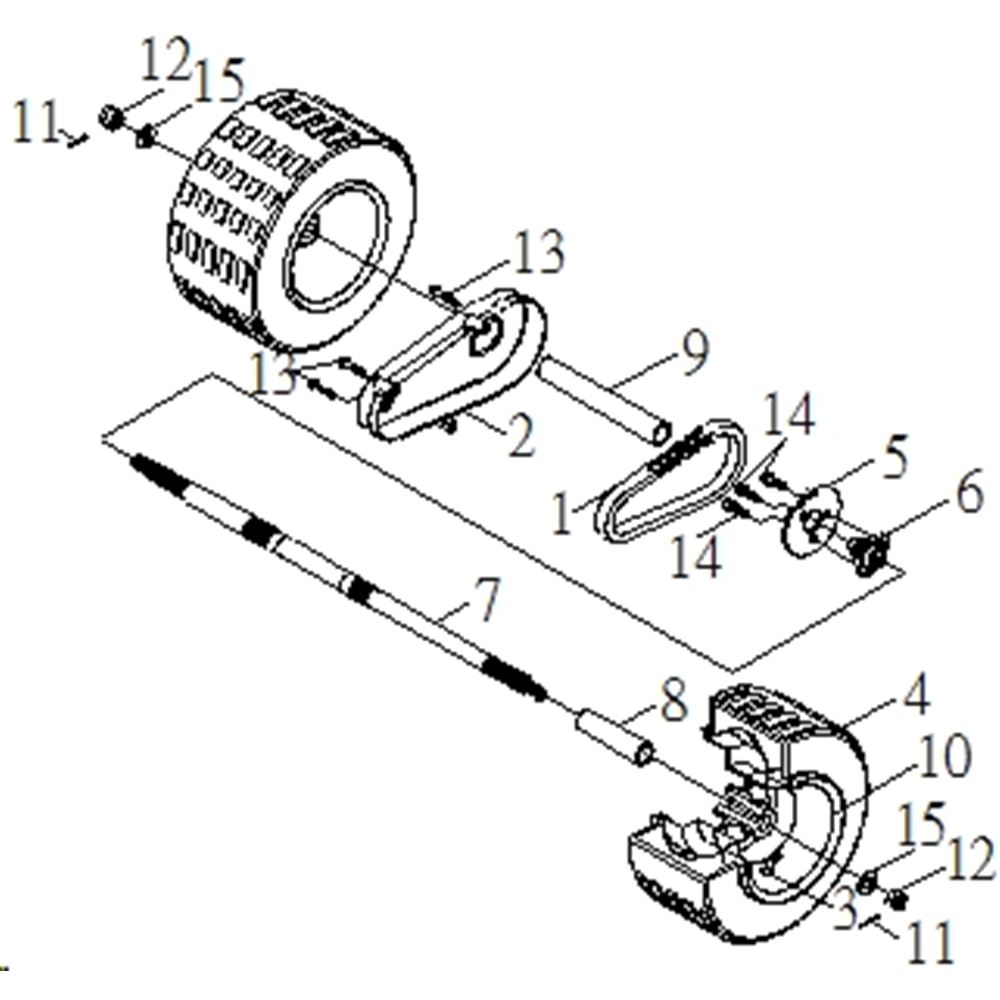 REAR WHEEL & AXLE