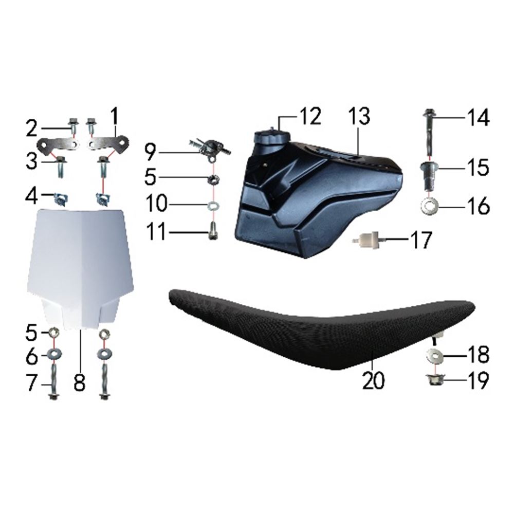 SEAT & FUEL TANK
