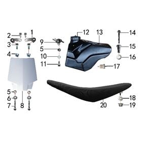 Seat & Fuel Tank