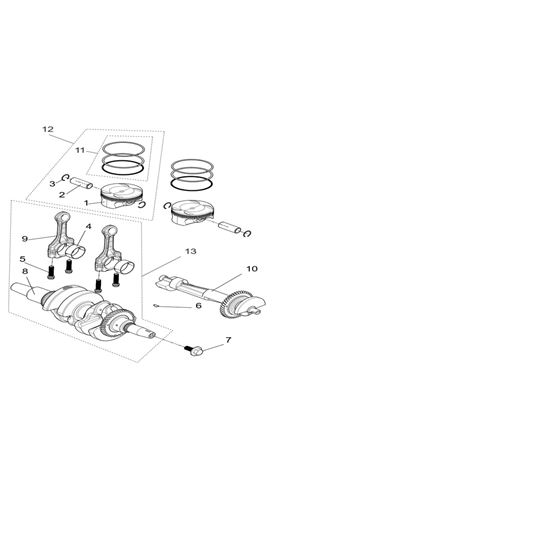 CRANKSHAFT CONNECTION ROD & PISTON ASSEMBLY