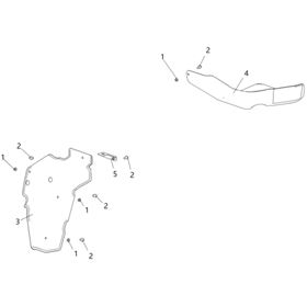 REAR UPPER RUBBER AND PLASTIC PARTS