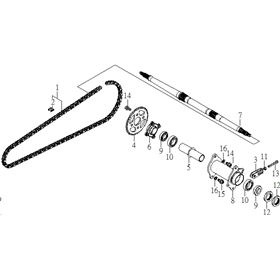 Rear Hub & Axle