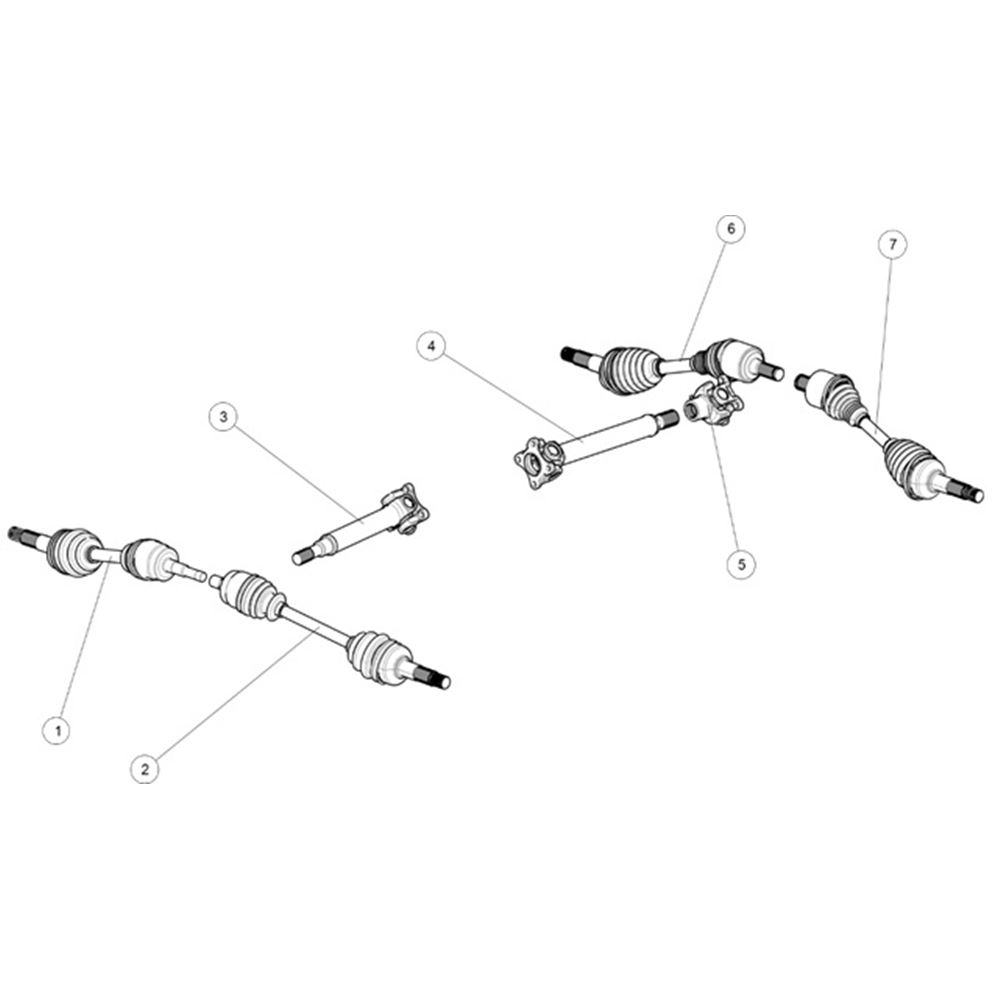 DRIVE SHAFTS ATV6 S