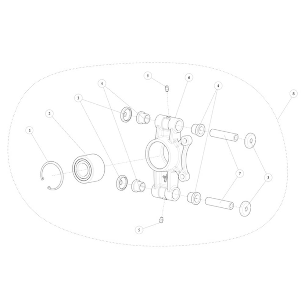REAR LEFT WHEEL BEARING & HUB