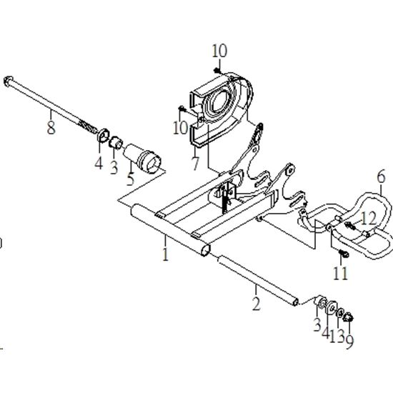 REAR SWINGING ARM
