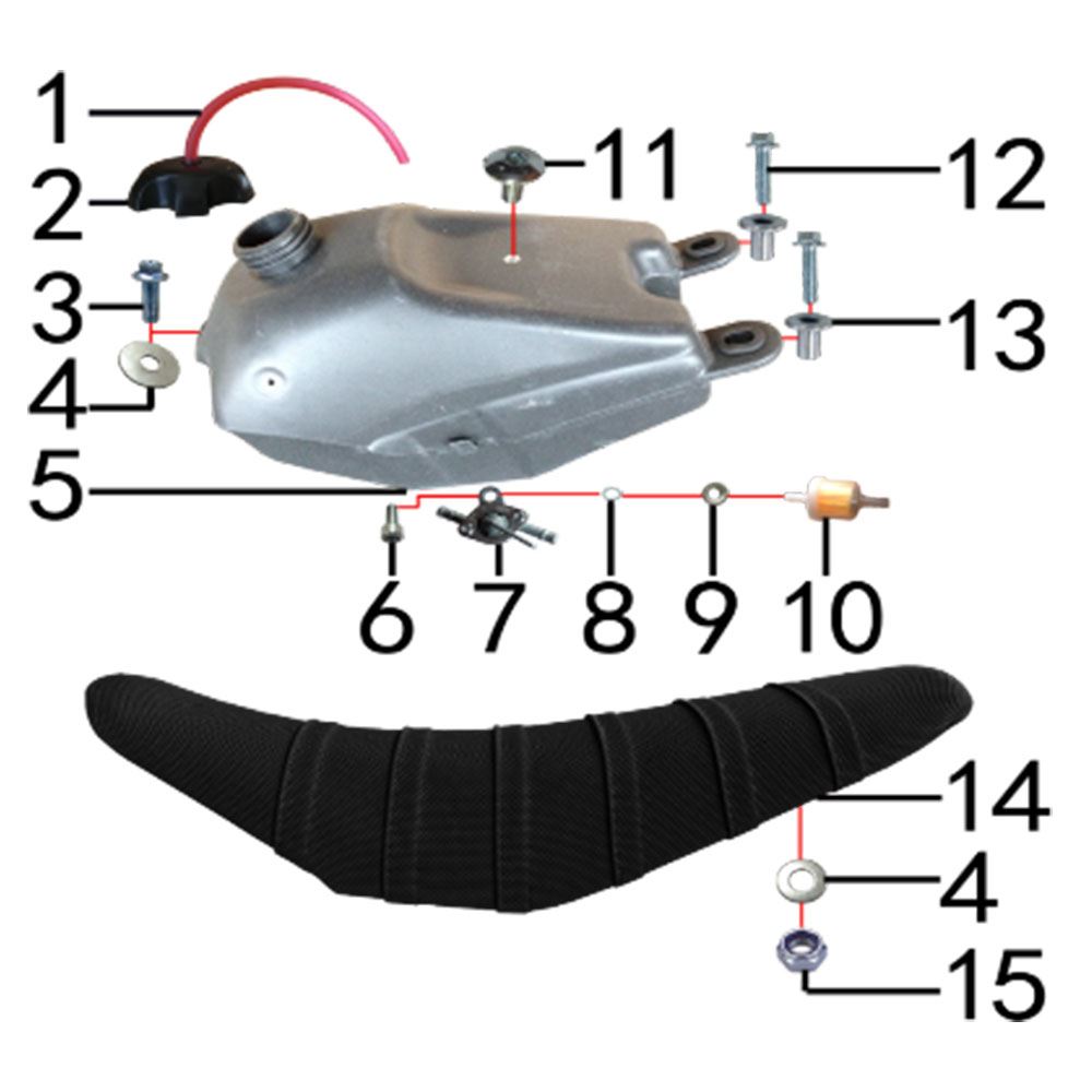 SEAT & FUEL TANK