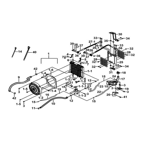 RADIATOR ASSY AND COOLING FAN