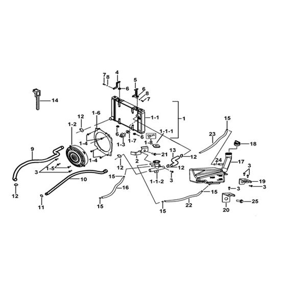 RADIATOR ASSY AND COOLING FAN