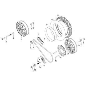 10TEN MX-E WHEEL PARTS