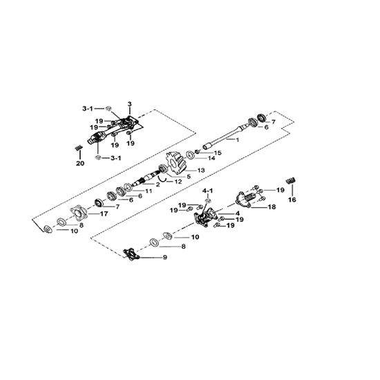 TRANSMISSION SYSTEM ASSY.