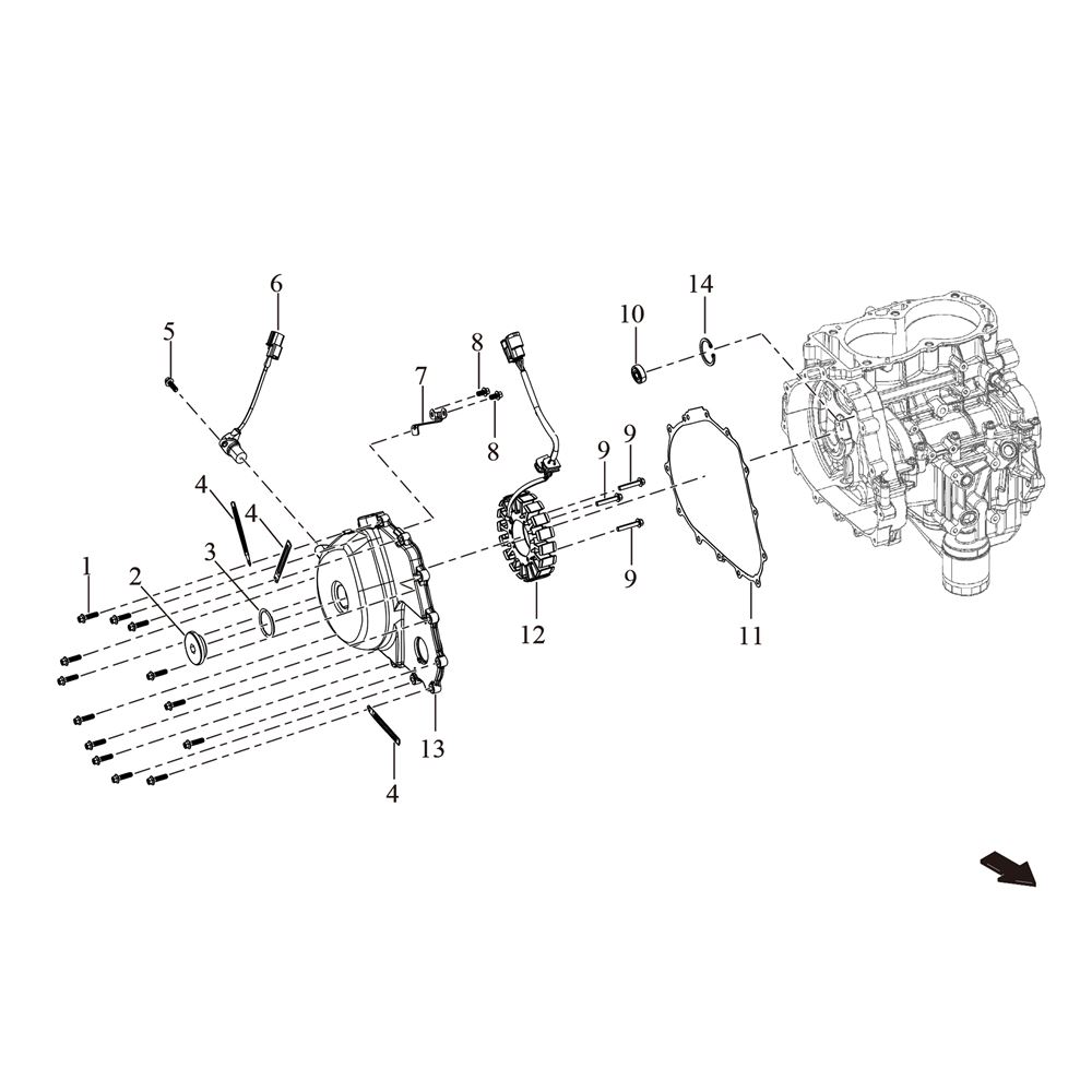 LEFT CRANKCASE COVER