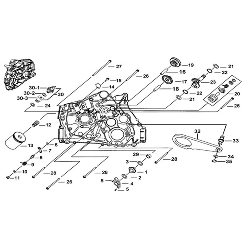 LH CRANKCASE