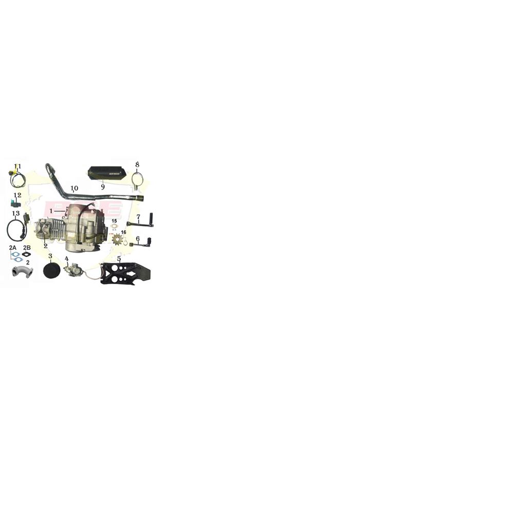 10Ten 125R & 140R Engine, Exhaust, Carburettor, Electrics