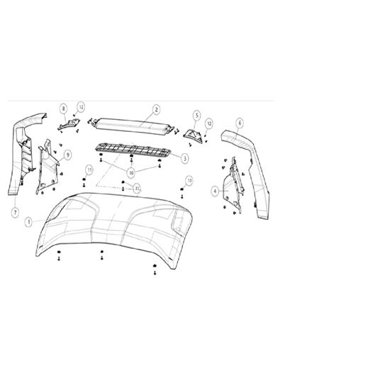 REAR UPPER RUBBER AND PLASTIC PARTS