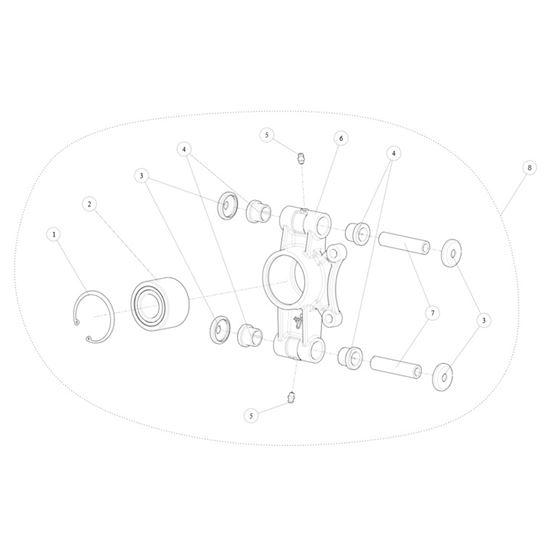 REAR LEFT WHEEL BEARING & HUB