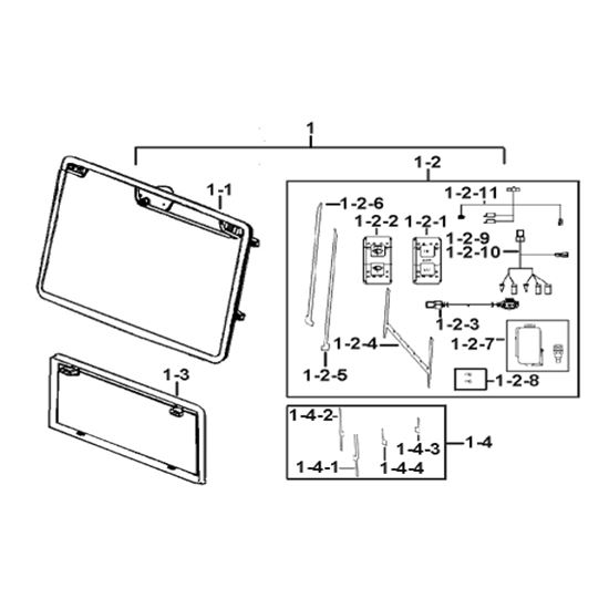 (FOR SE UPGRADE) WINDSHIELD、WIPER ASSEMBLY ACCESSORIES (OPTION)