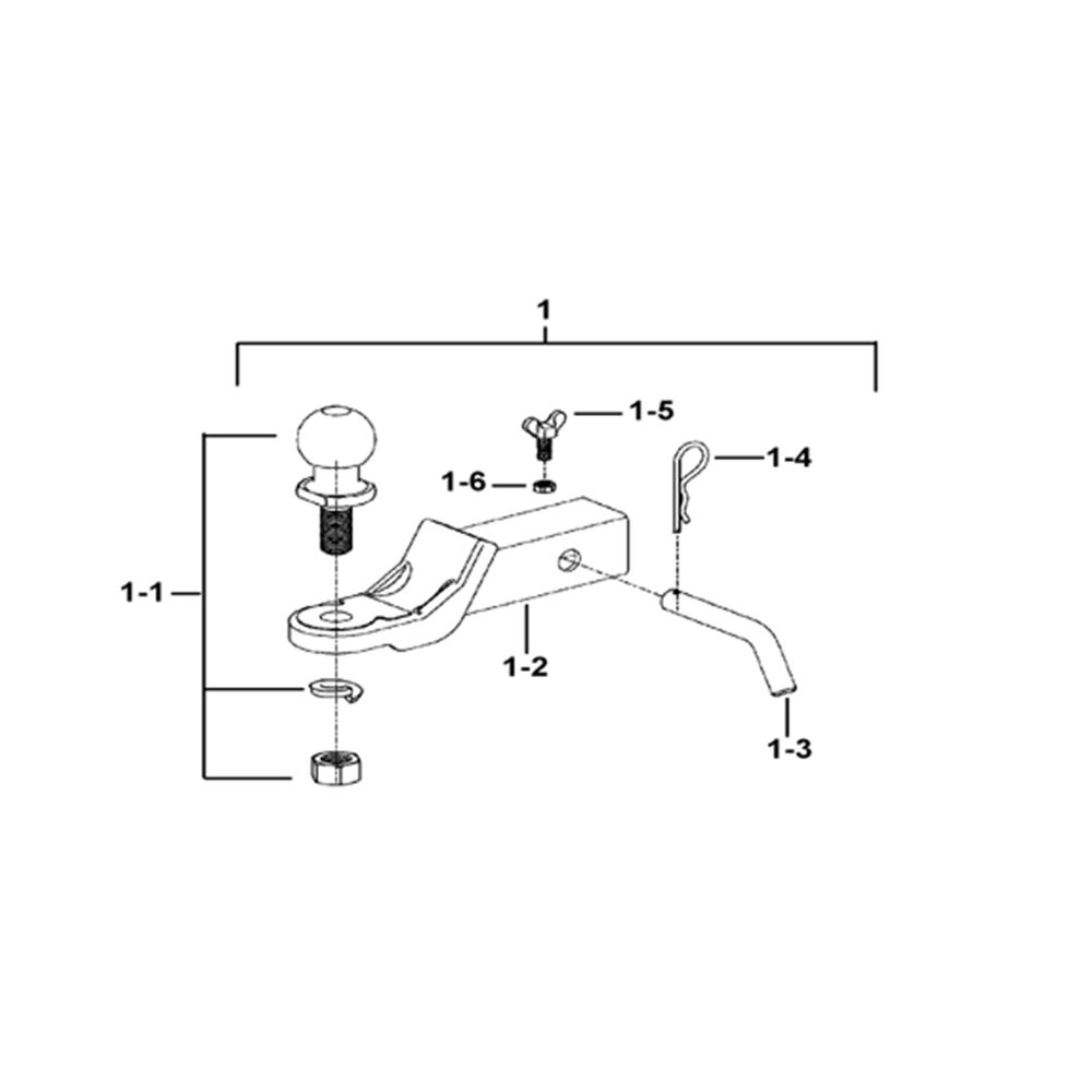 TRAILER HITCH ASSY. (OPTION)
