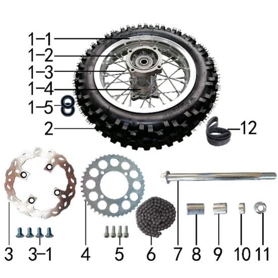 REAR WHEEL ASSY