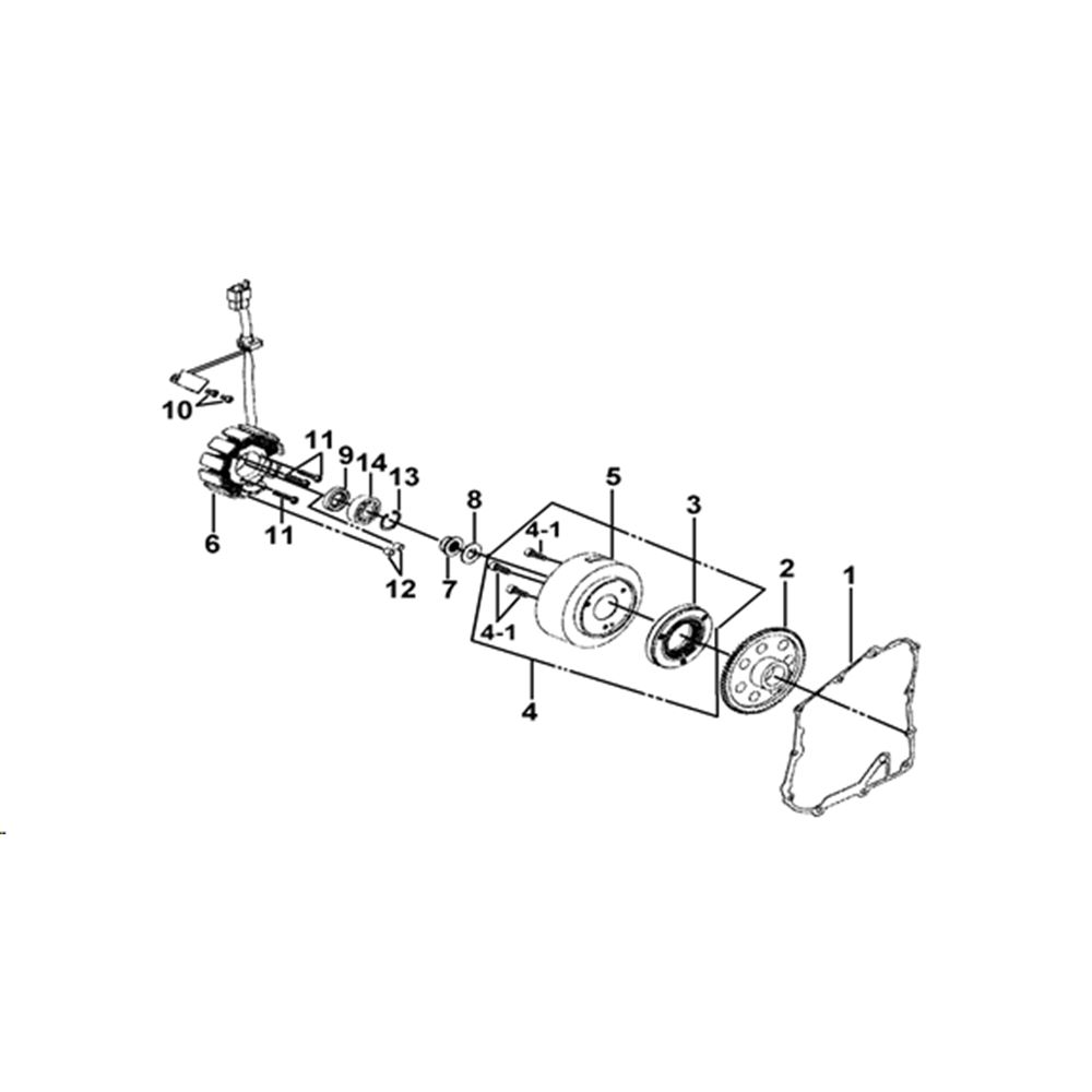 STATOR, FLYWHEEL & STARTER CLUTCH