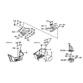 Footboard & Tank Plastic