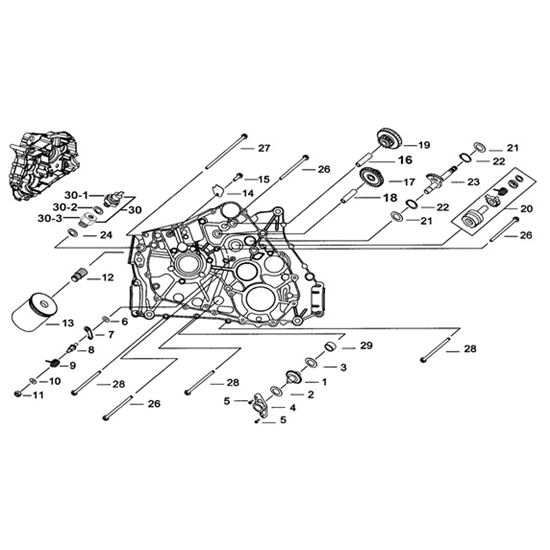 LH CRANKCASE