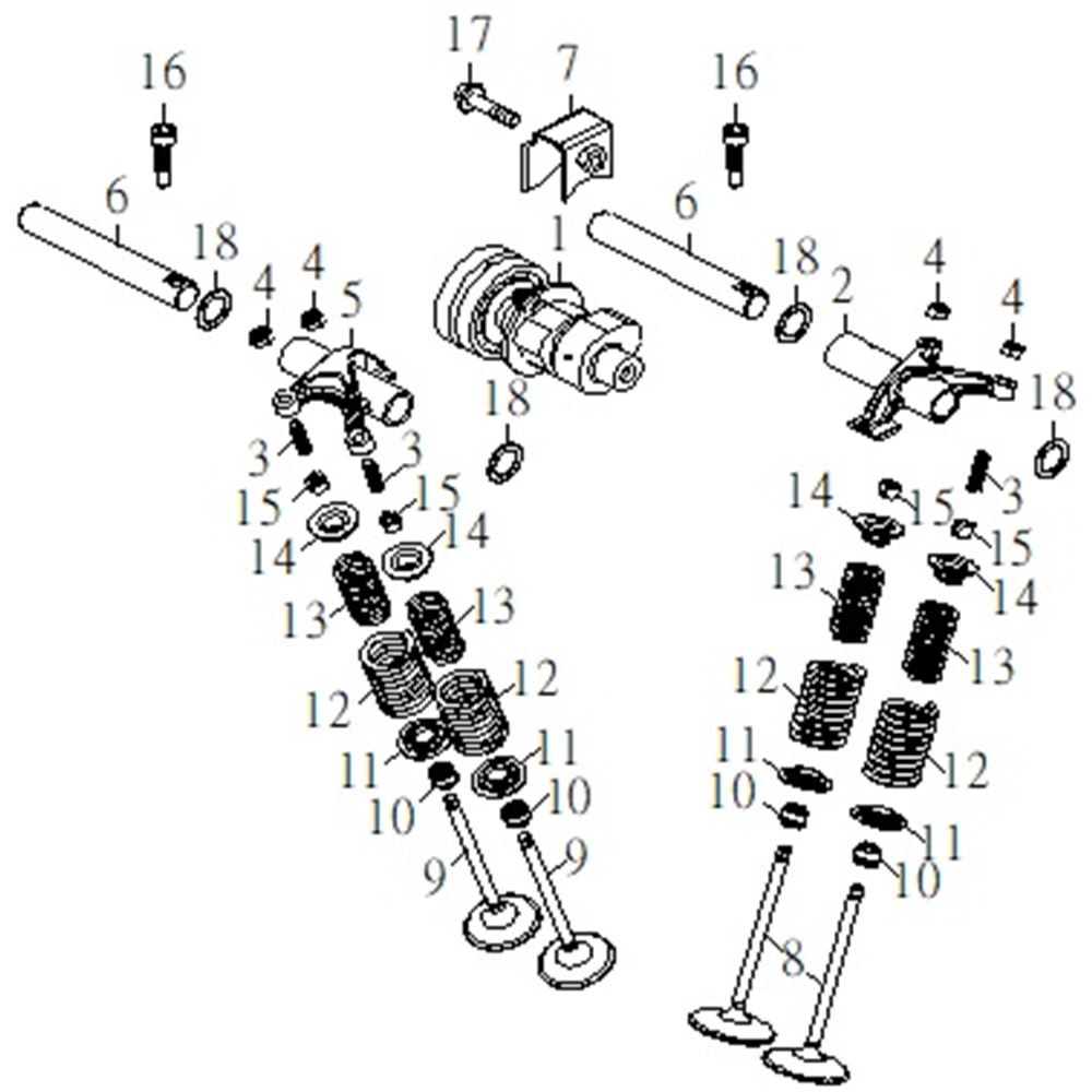 CAMSHAFT, VALVES