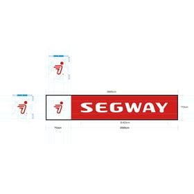 Outdoor Illuminated Segway Logo Sign