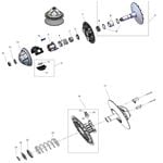 CVT COMPLETE PULLY ASSEMBLIES