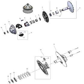 CVT COMPLETE PULLY ASSEMBLIES