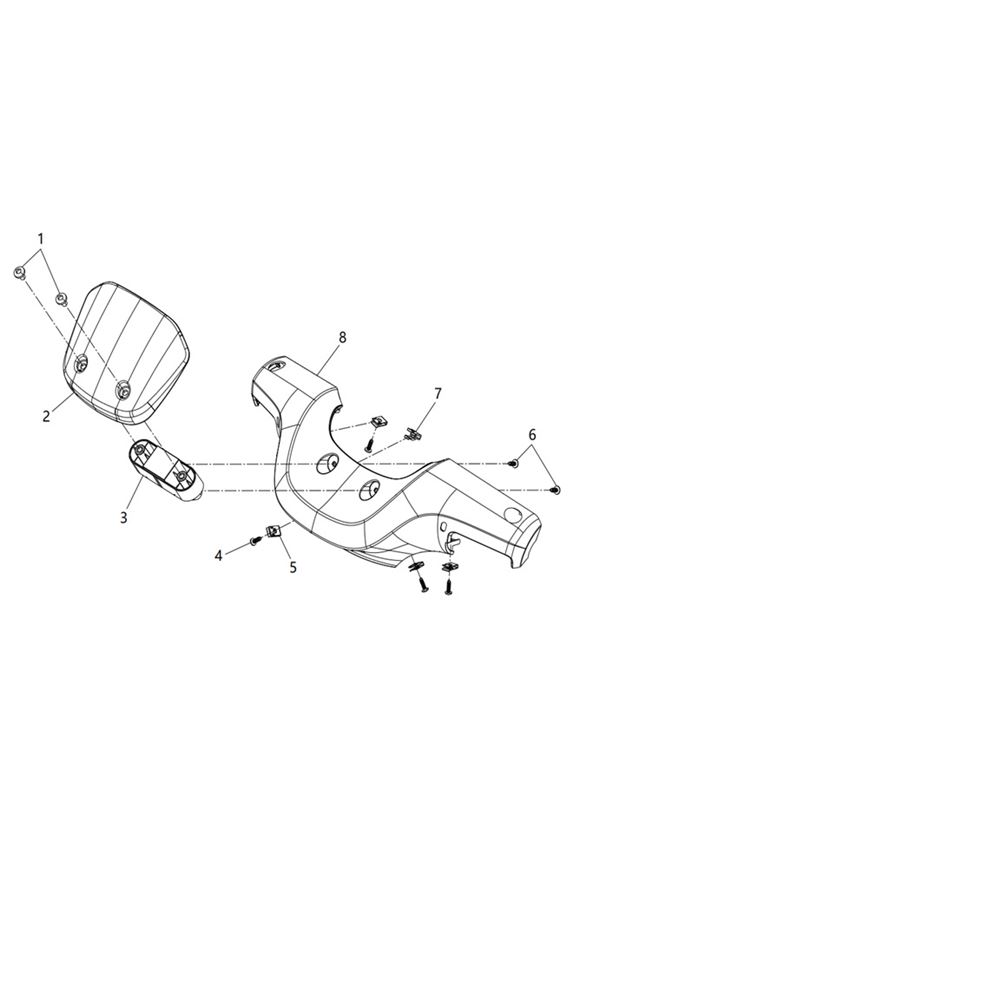 STEERING BAR FRONT SHELL