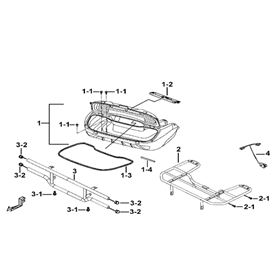 REAR CARGO BOX WSTEEL CARRIER 516087A (OPTION)