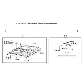 (FOR SE HALF CAB UPGRADE) INDOOR LIGHT、ROOF LINING ACCESSORIES (OPTION)