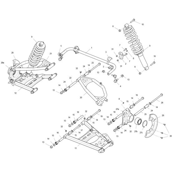 REAR SUSPENSION ASSY