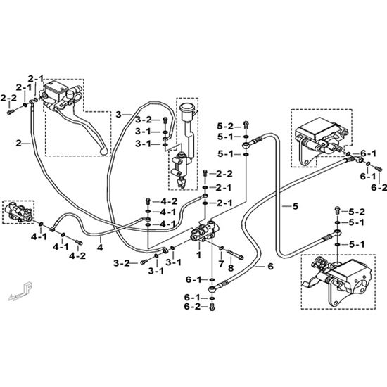 REAR BRAKE DISTRIBUTOR