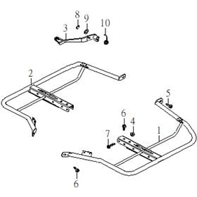 FOOTREST & BRAKE PEDAL