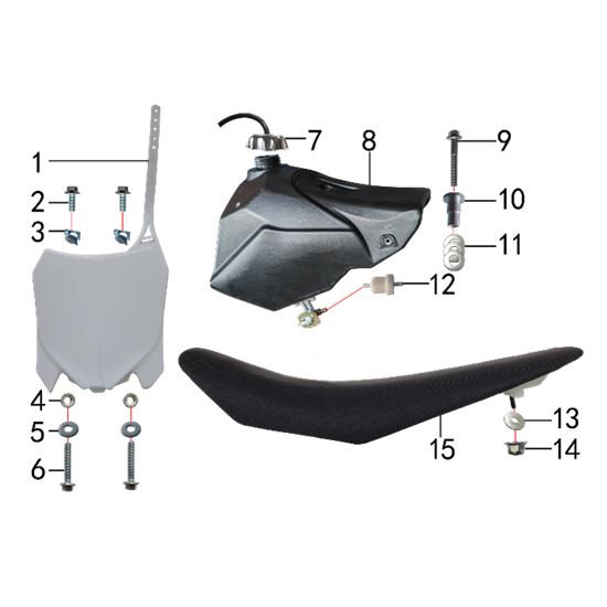 SEAT & FUEL TANK