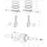 Crankshaft rod and piston 