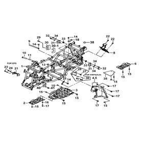 FRAME (FOR ←007984 AND W- EVOR ABSORBER)