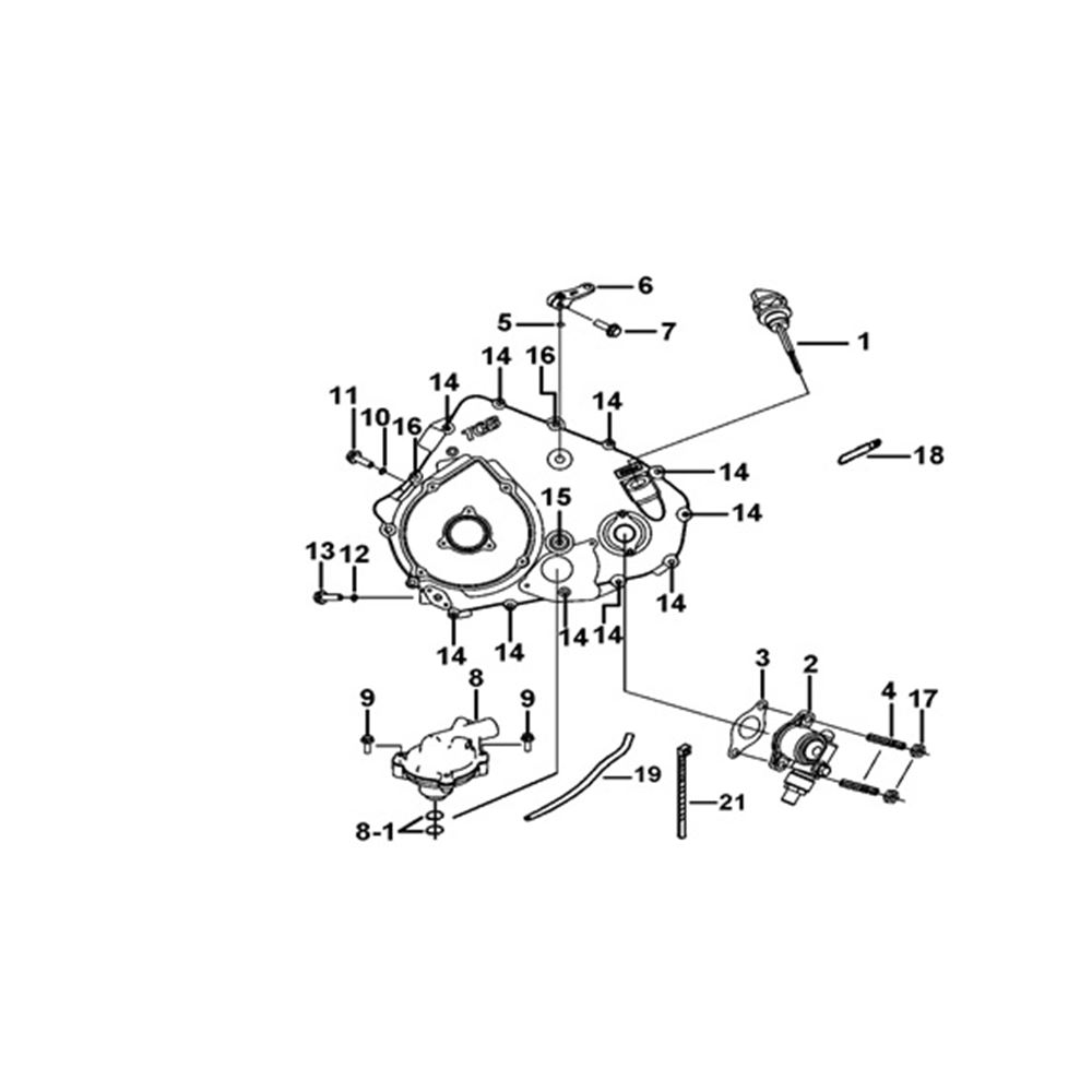 L CRANKCASE COVER 2