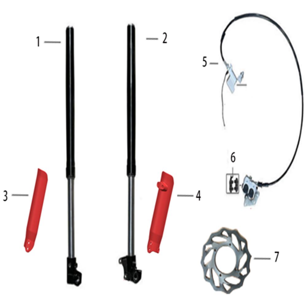 FRONT SUSPENSION & FRONT DISC