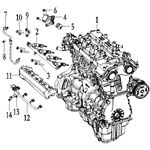 FUEL DELIVERYF PIPE AND INJECTOR ASSY