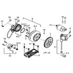 MOTOR STARTING、FLYWHEEL MAGNETO、ECU