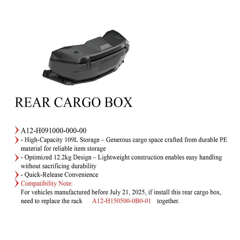 AT10 REAR CARGO BOX