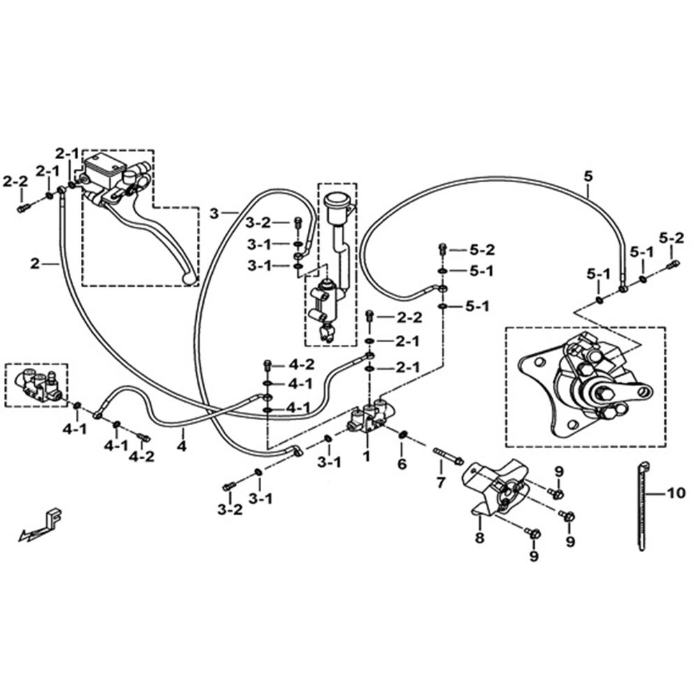REAR BRAKE DISTRIBUTOR