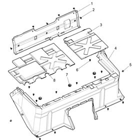 PLASTIC PARTS UNDER THE SEAT